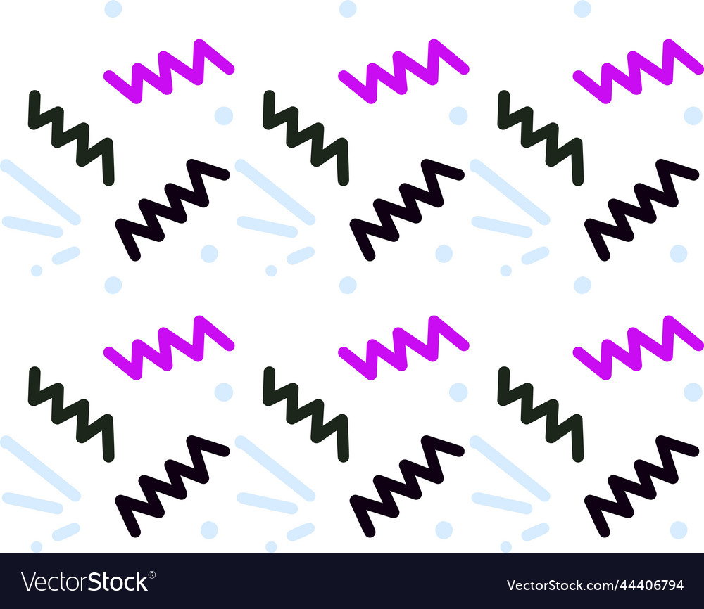 Seamless pattern of zig-zag lines quality vector image Seamless pattern of zig-zag lines quality