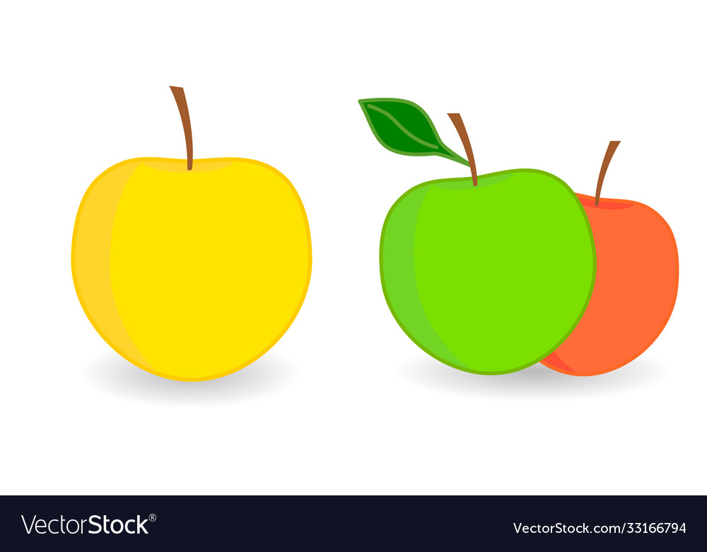 Simple apple icon version with single and two
