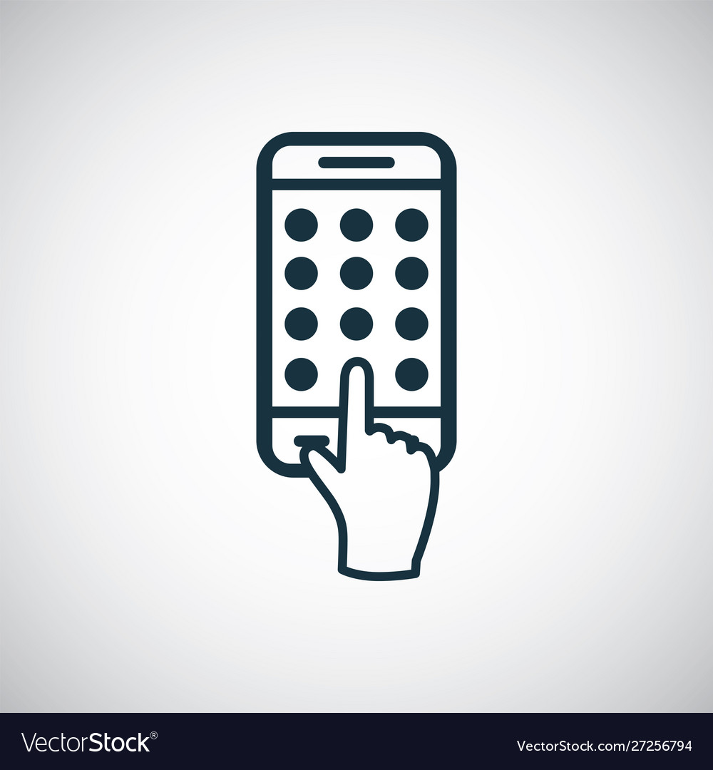 Smartphone apps icon for web and ui