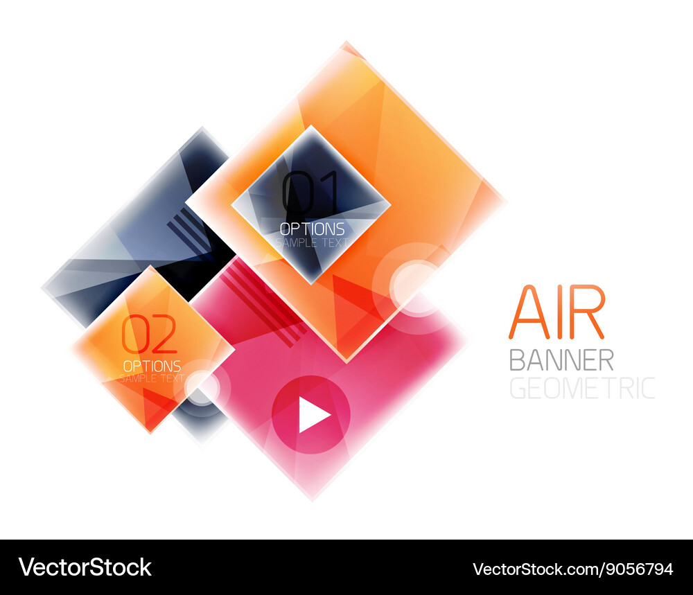 Square web box Royalty Free Vector Image - VectorStock