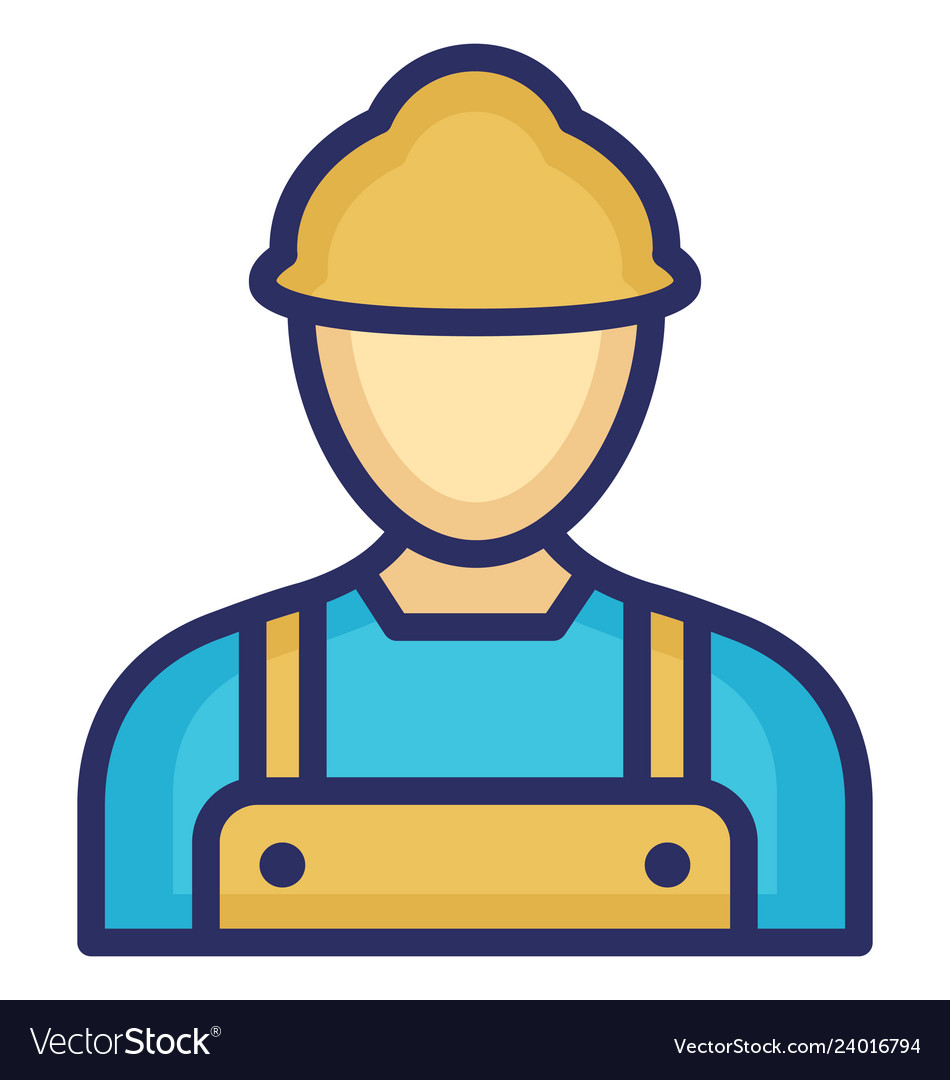 Worker icon which can easily modify or edi