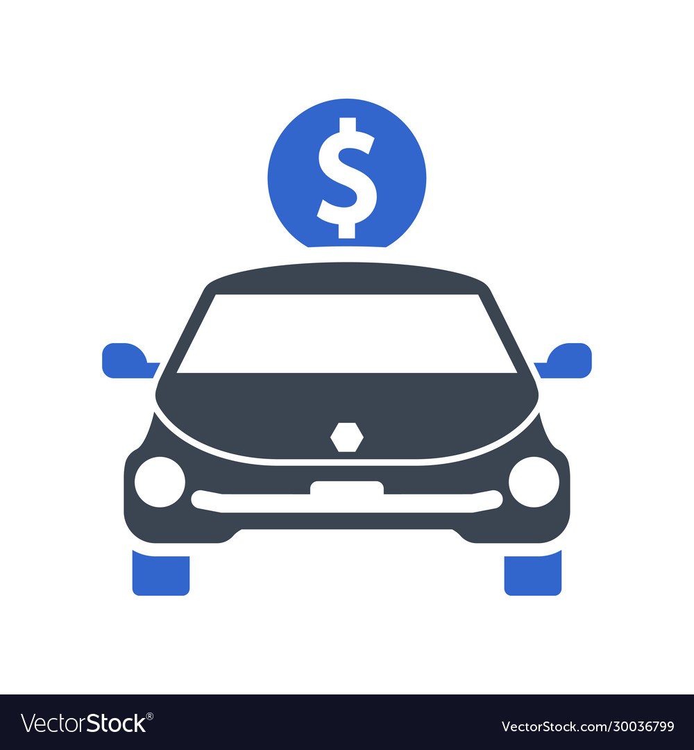 Auto loan icon Royalty Free Vector Image - VectorStock