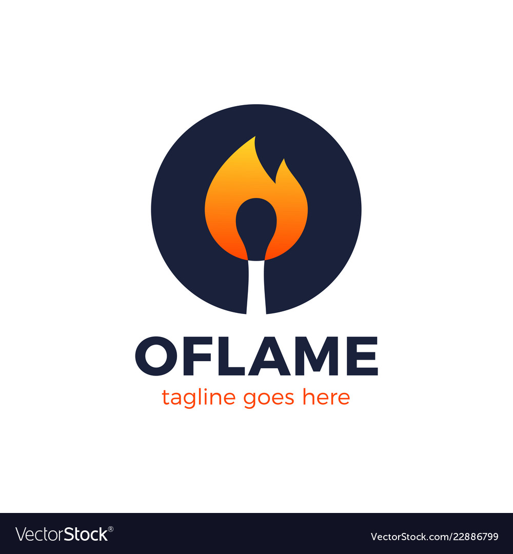 Burning O Logo - Fire Match