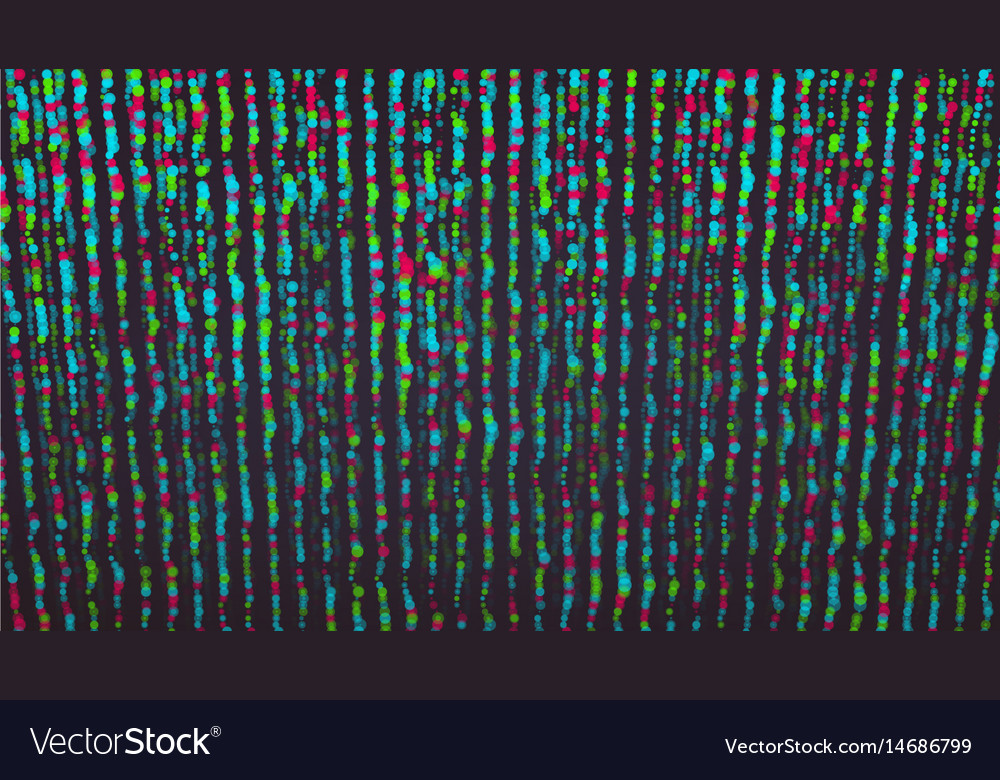 Composed of particles abstract graphic design