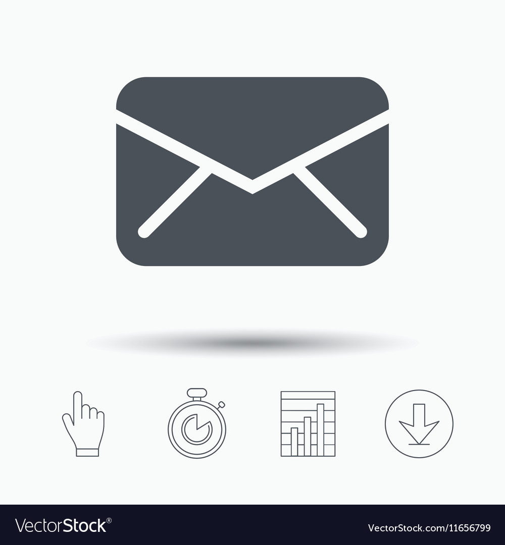 Envelope icon send message sign