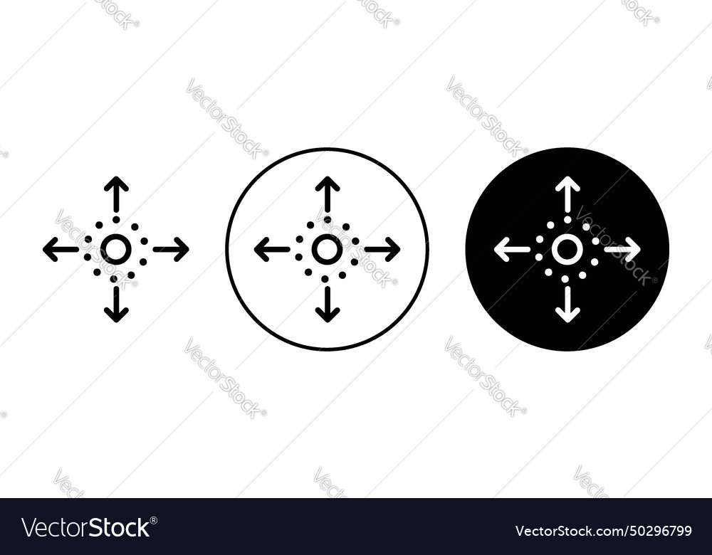 Flexibility icon set flexible arrow business web