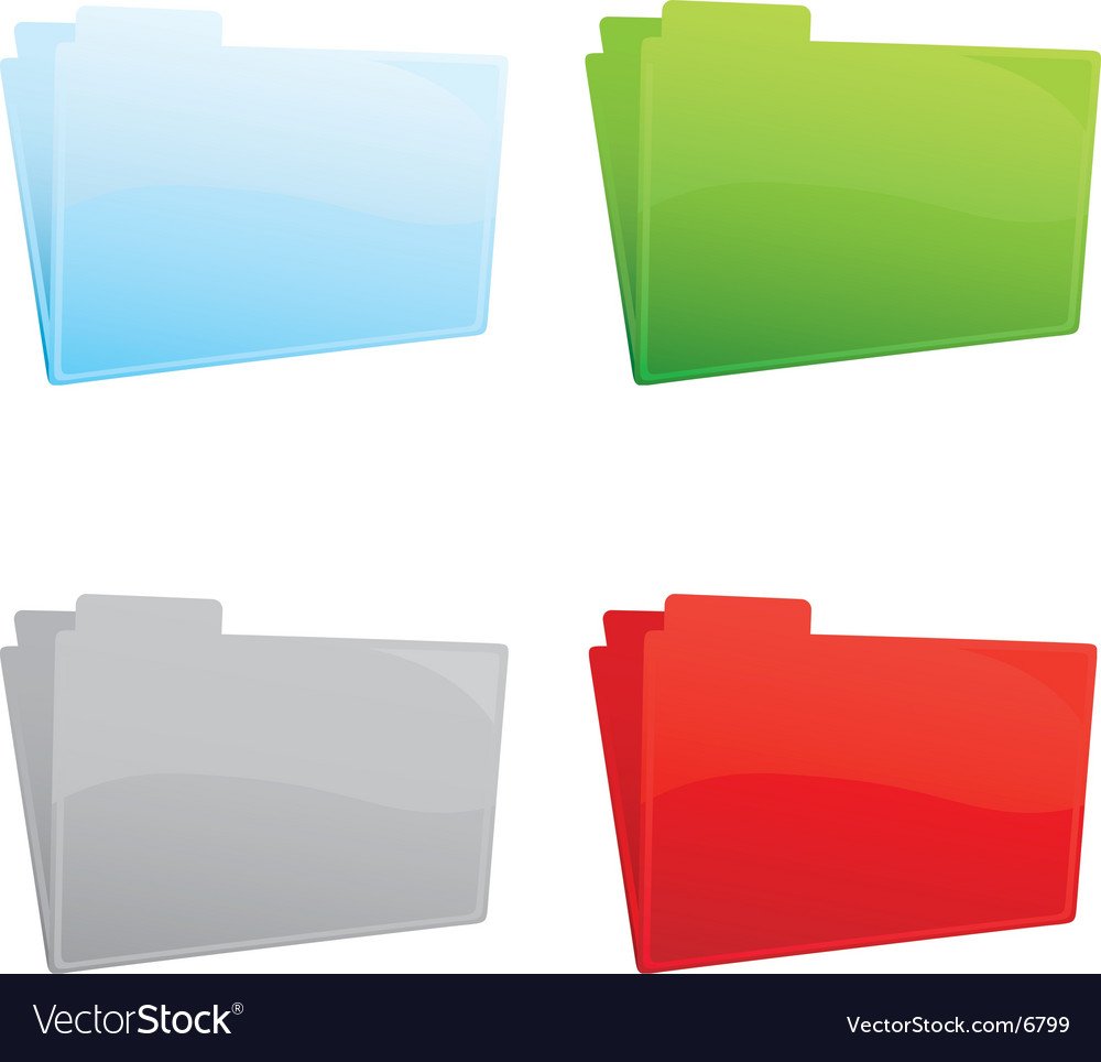 Folders Royalty Free Vector Image - VectorStock