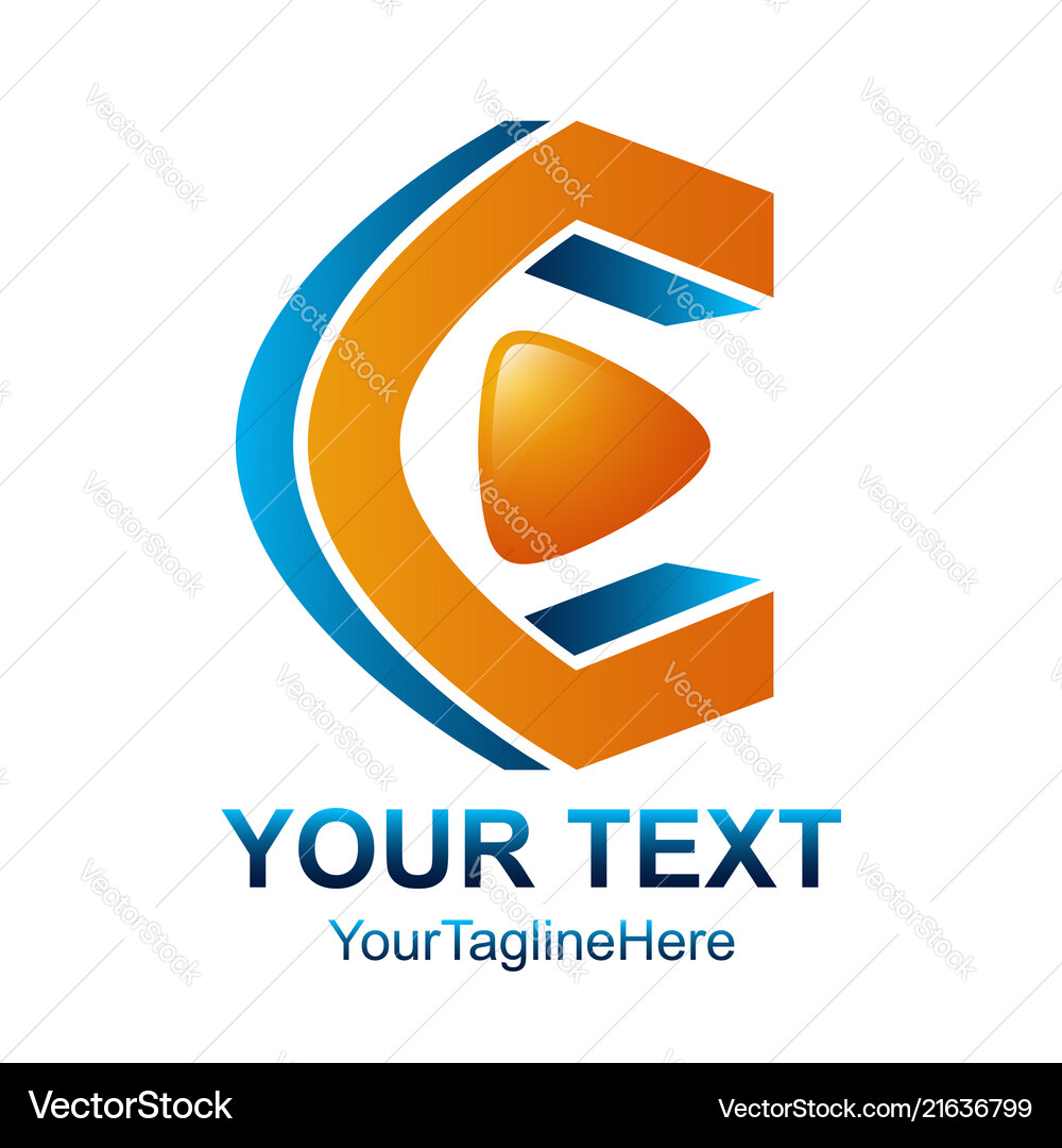 Initial letter c logo design template element Vector Image