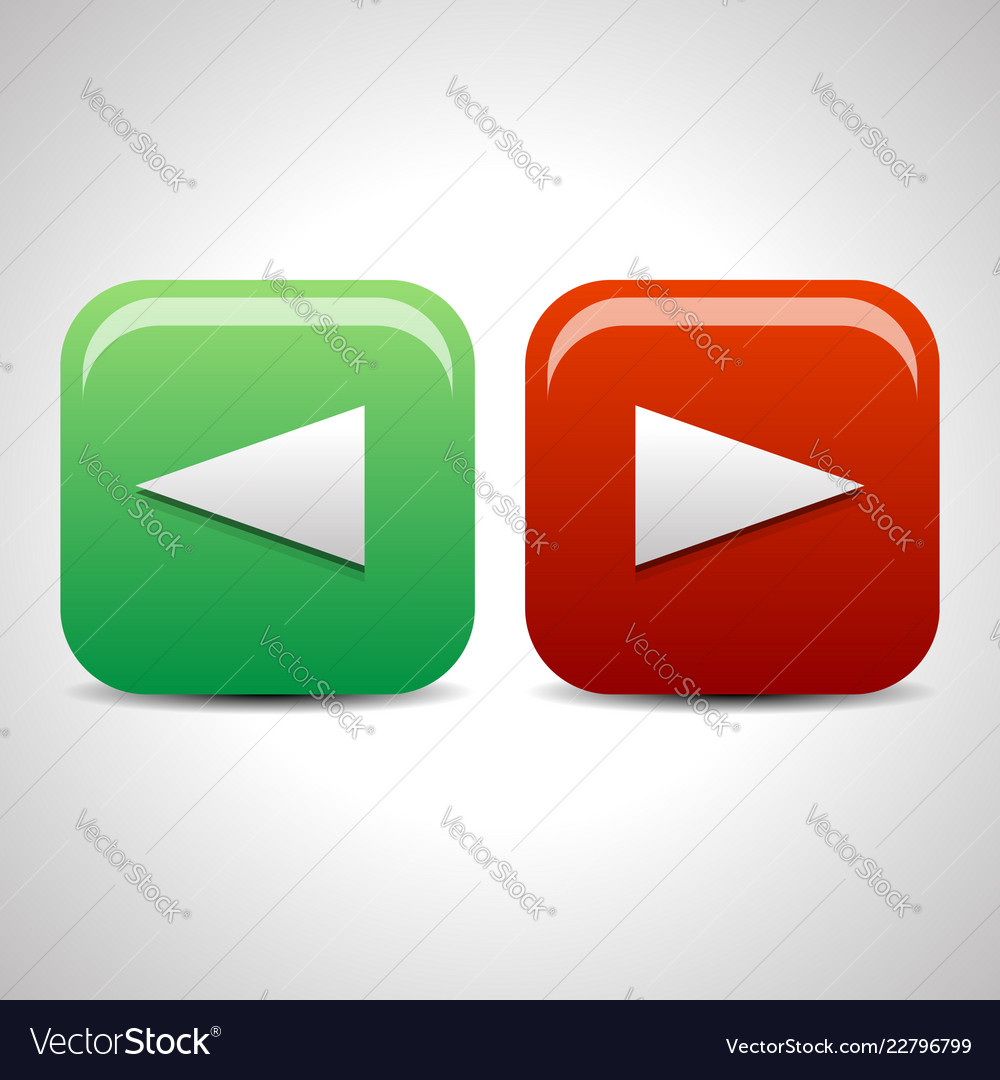 Left and right arrow icons buttons
