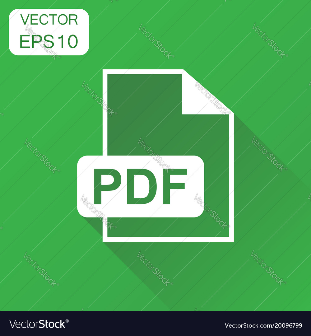 Pdf format download icon business concept Vector Image