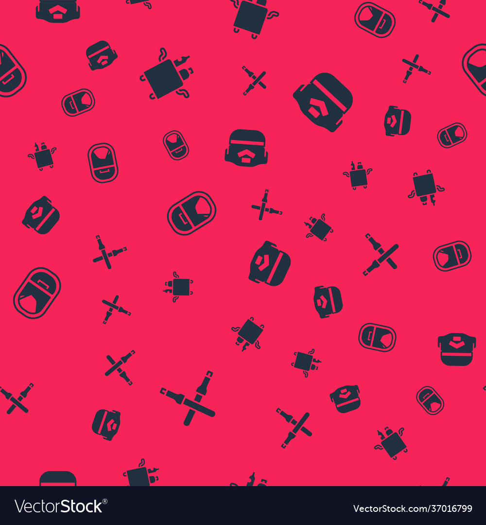 Set marshalling wands trolley for food airplane Vector Image