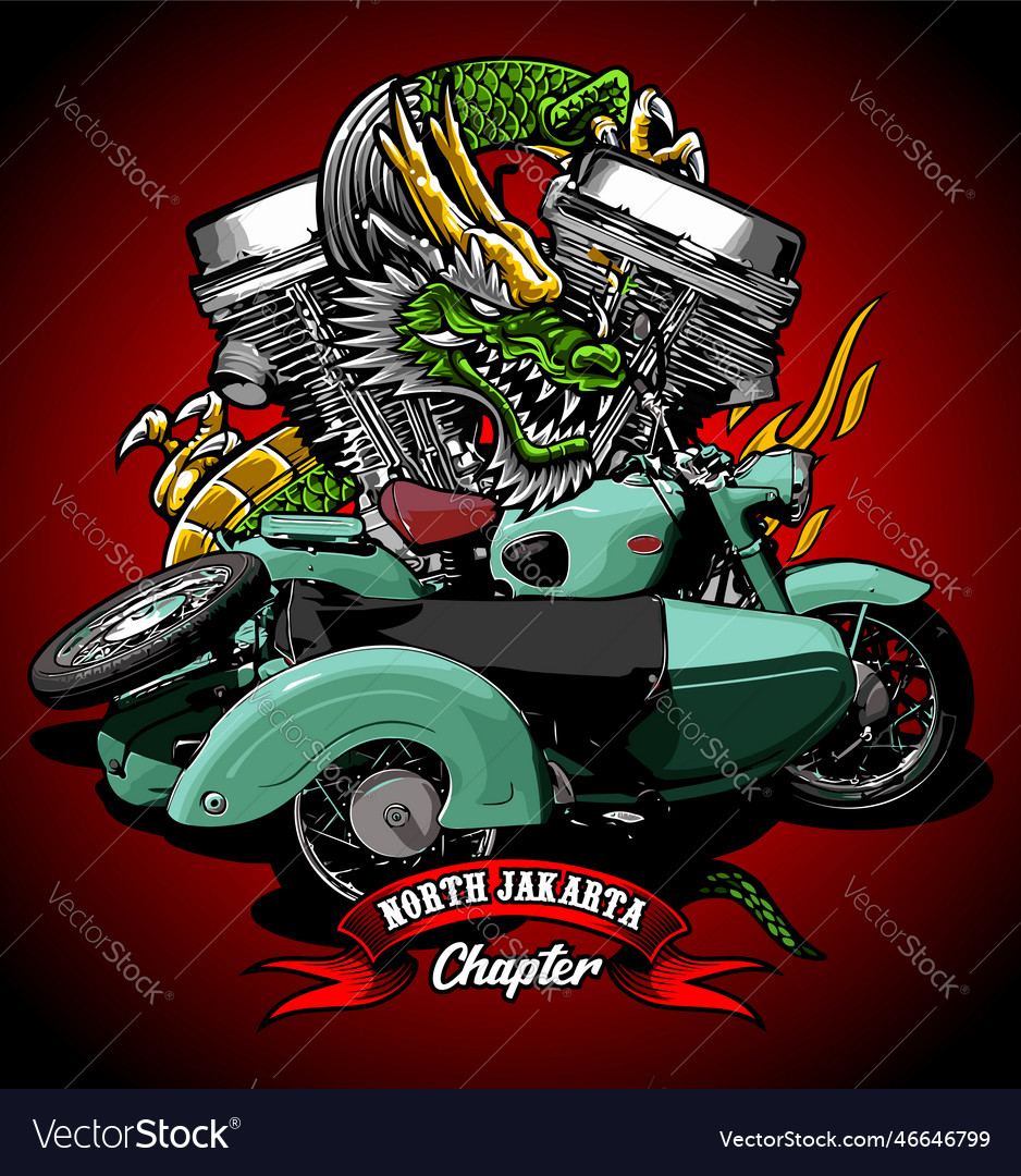 Sidecar for graphic design needs Royalty Free Vector Image