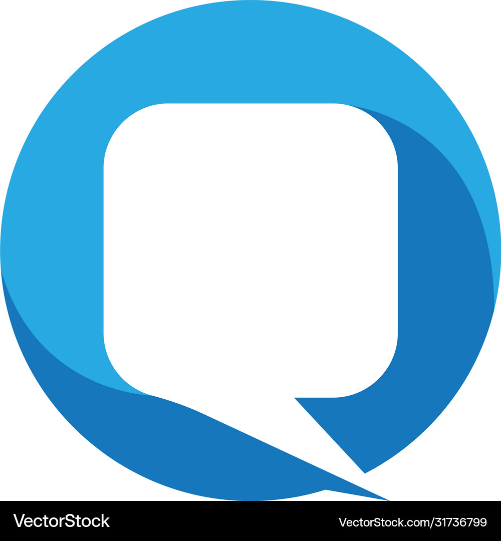 Speech bubble icon logo Royalty Free Vector Image