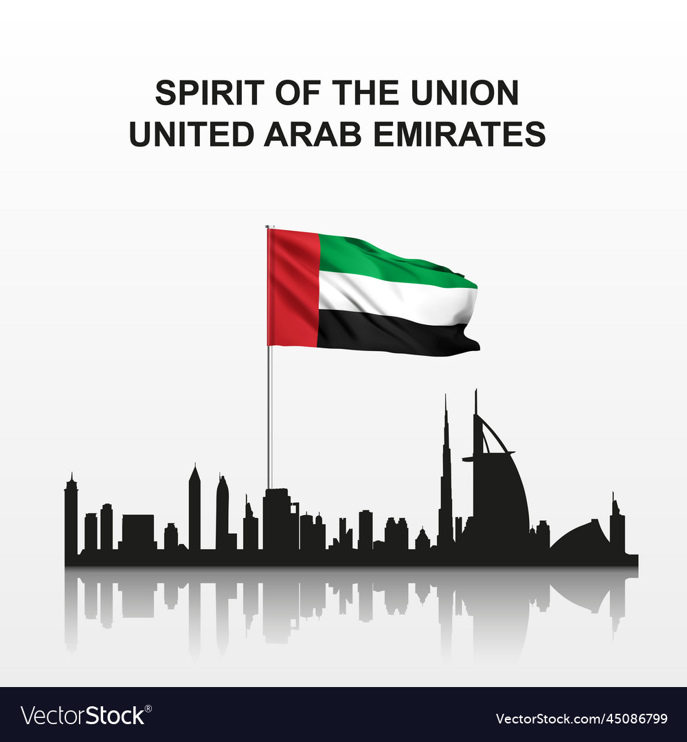 United arab emirates - spirit of the union Vector Image