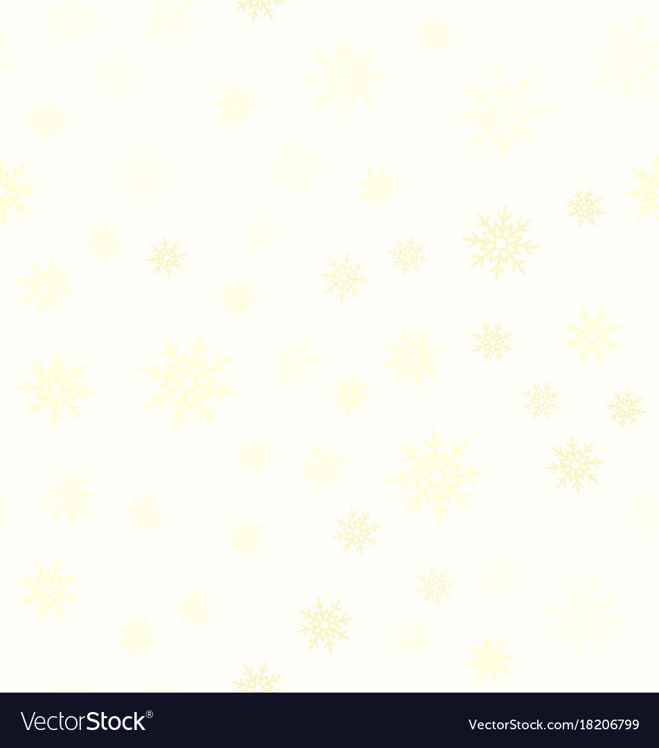 Yellow snowflake pattern seamless