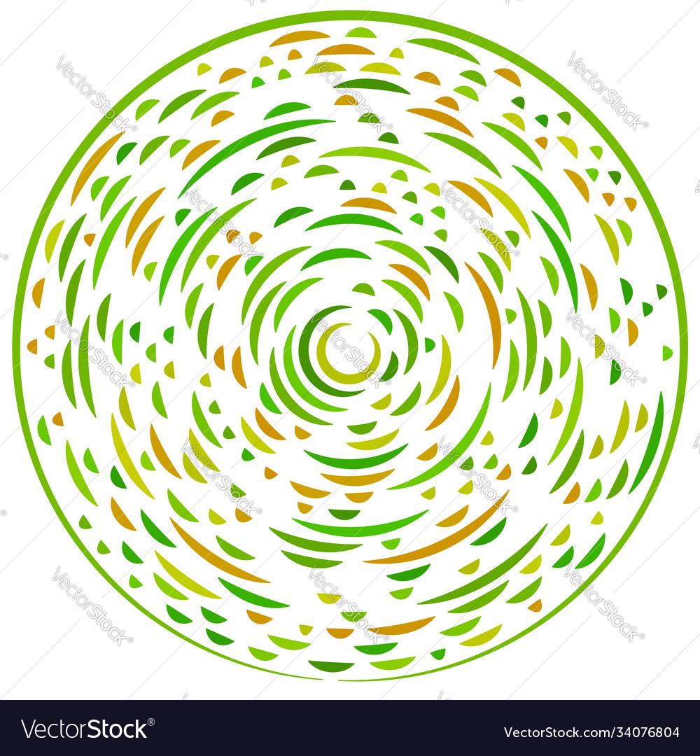 Abstract circular radial design element geometric