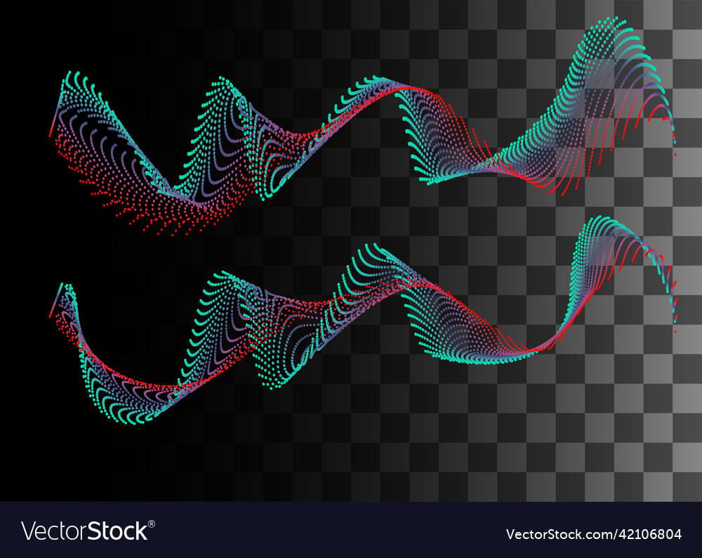 Abstract design element red and green color Vector Image Abstract design element red and green color