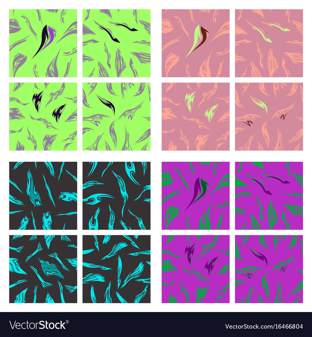 Assembly of patterns in bright style
