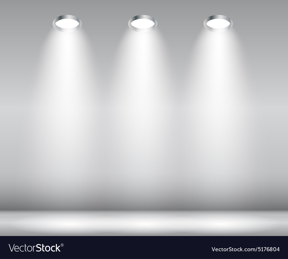 Background with lighting lamp empty space