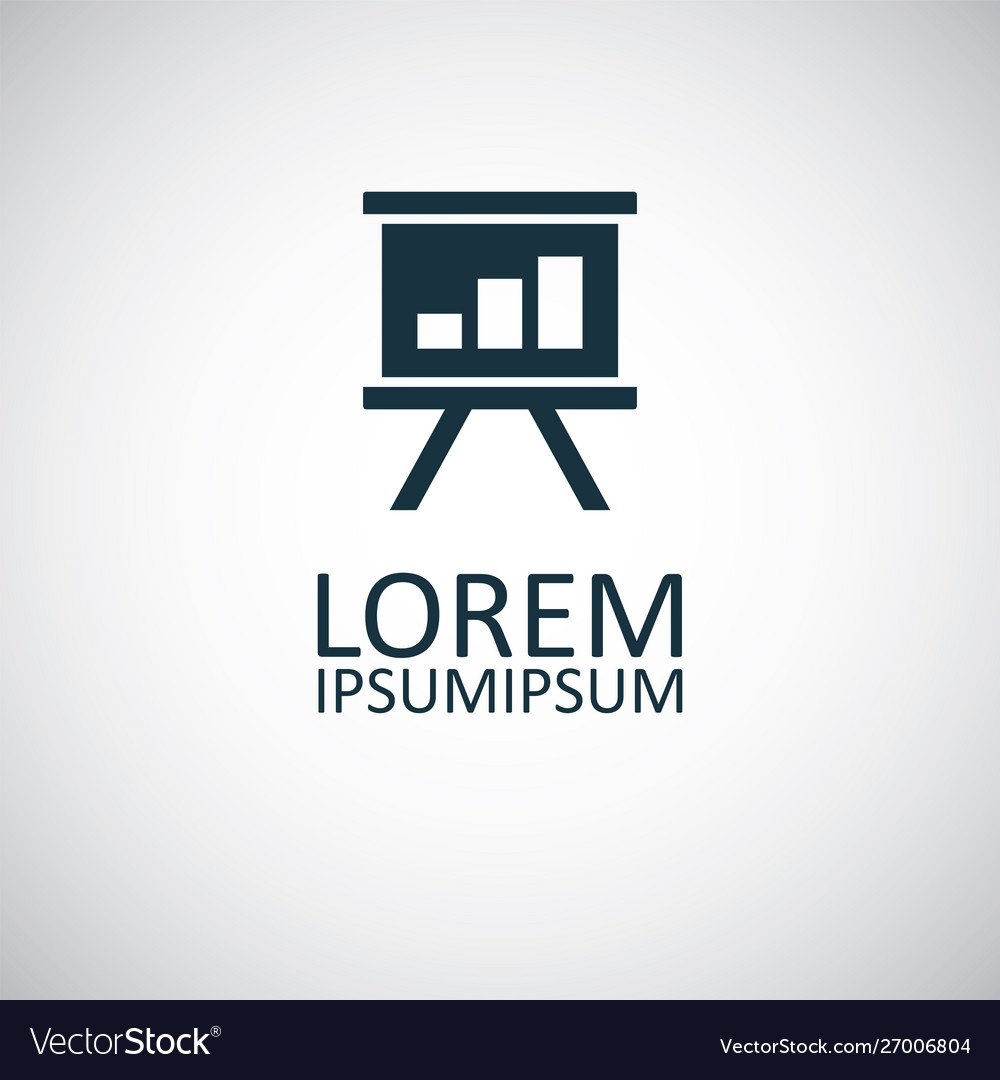 Board diagram icon simple flat element design