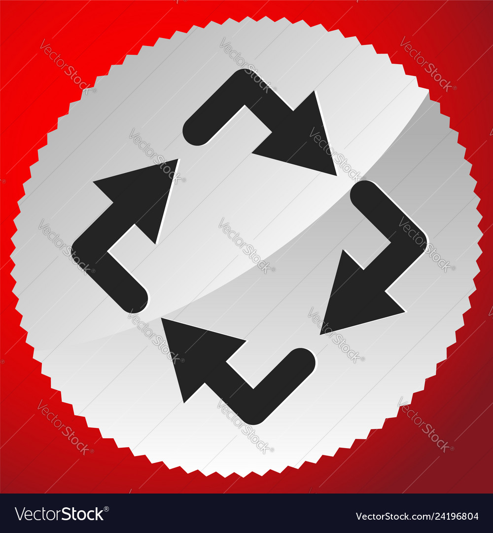 Circular arrows icon rotating clockwise Vector Image Circular arrows icon rotating clockwise
