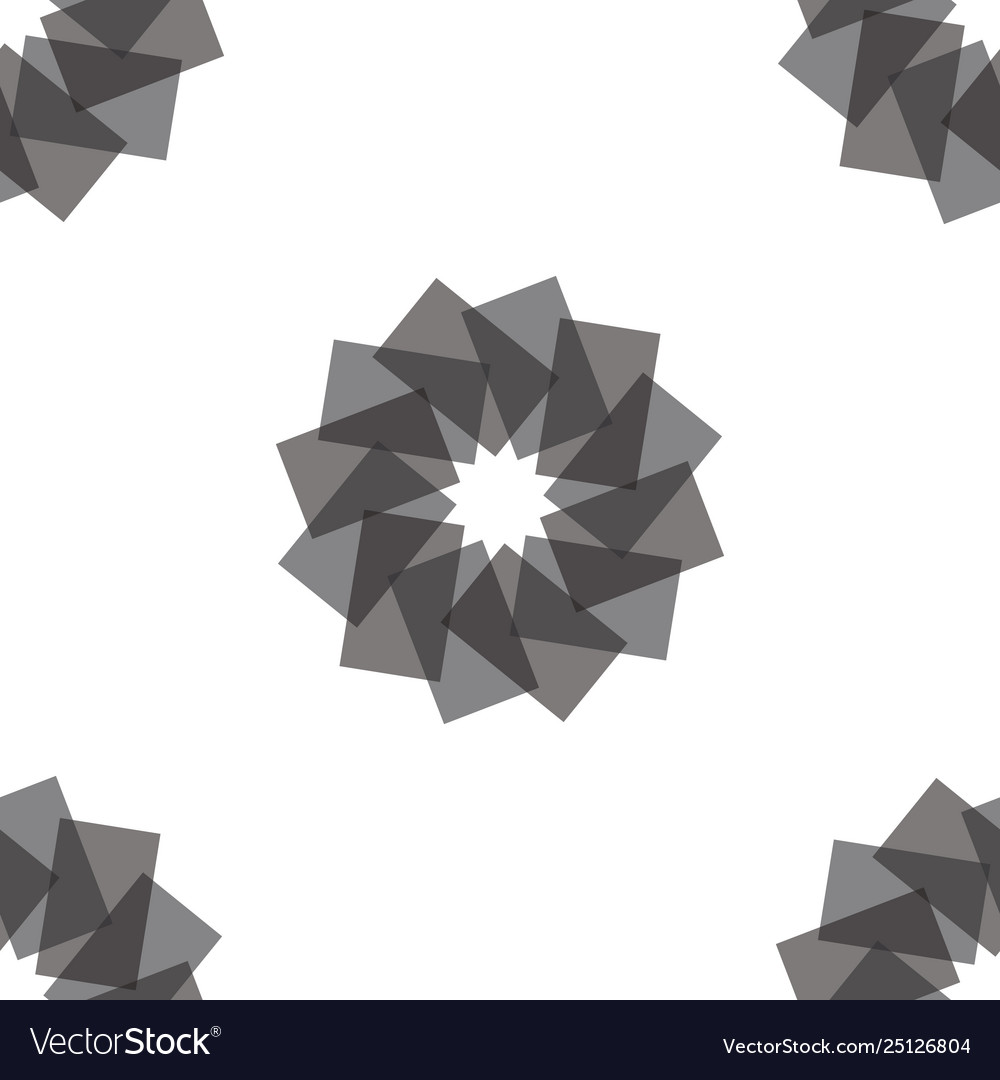 Geometric abstract pattern from repetitive shapes