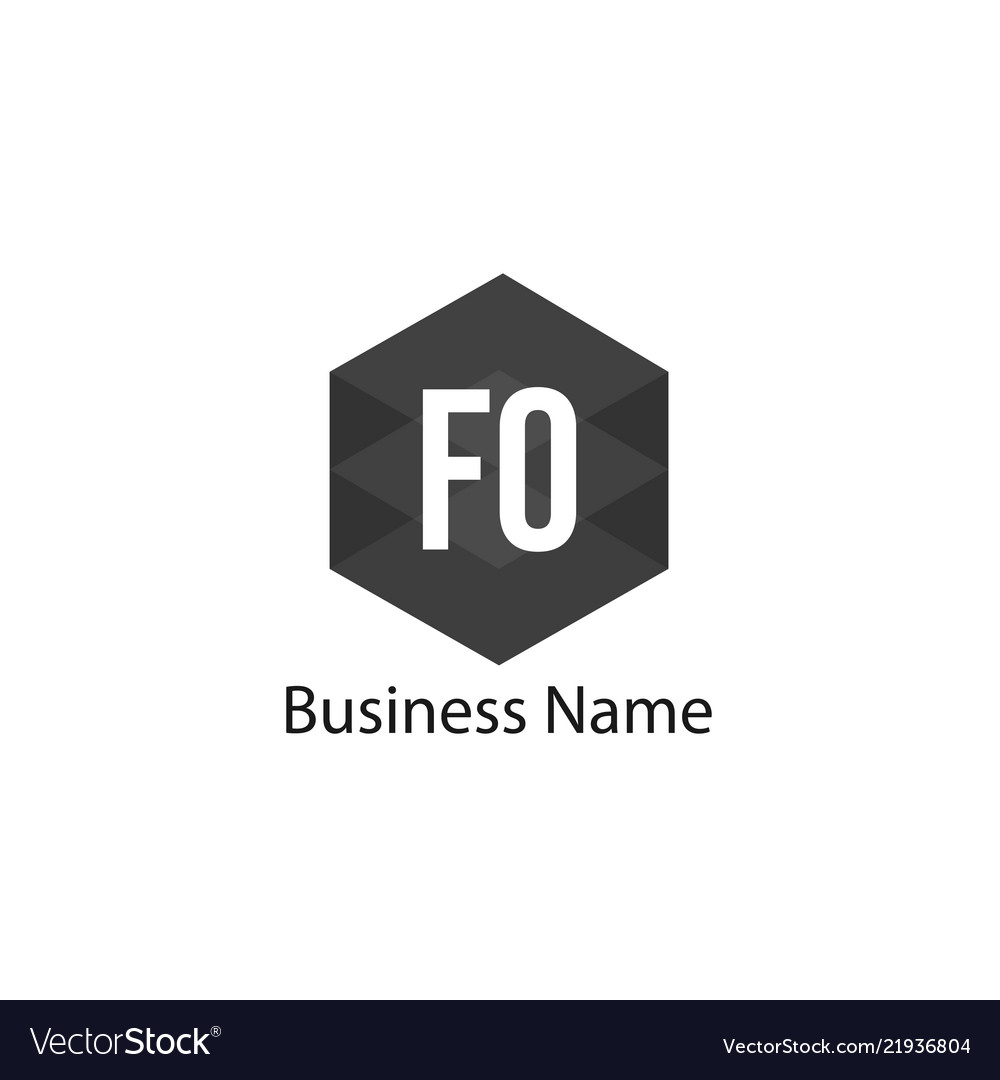 Initial letter fo logo template design