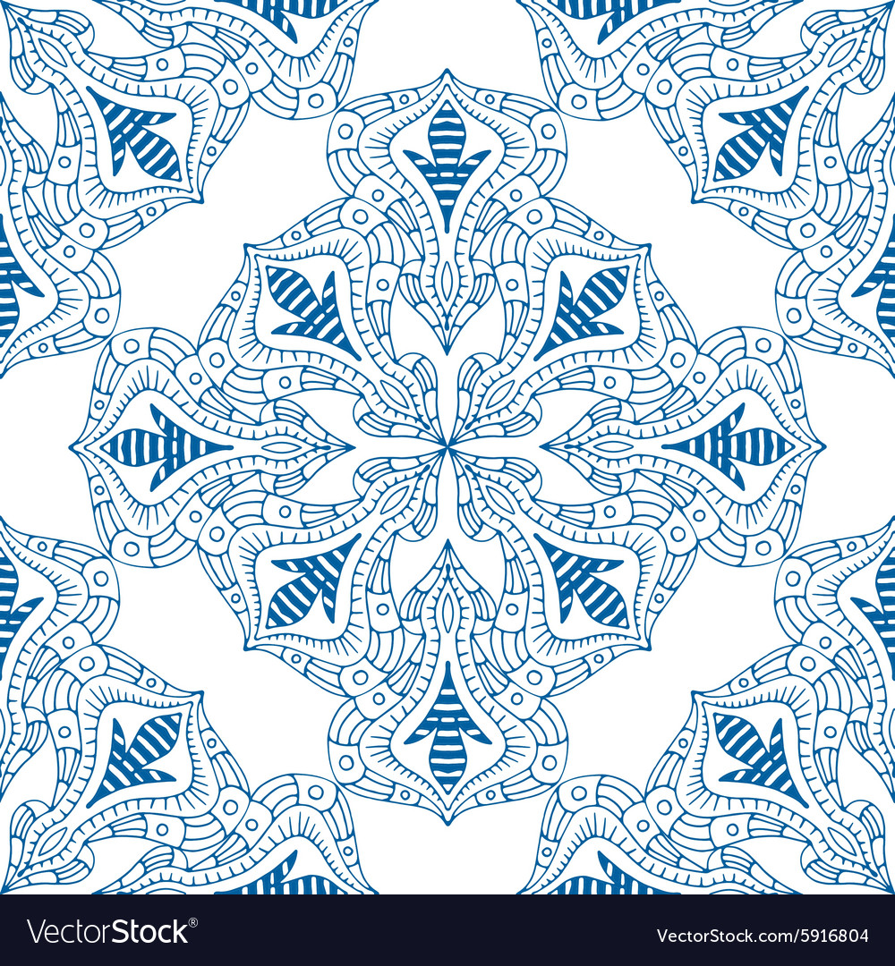 Seamless blue pattern