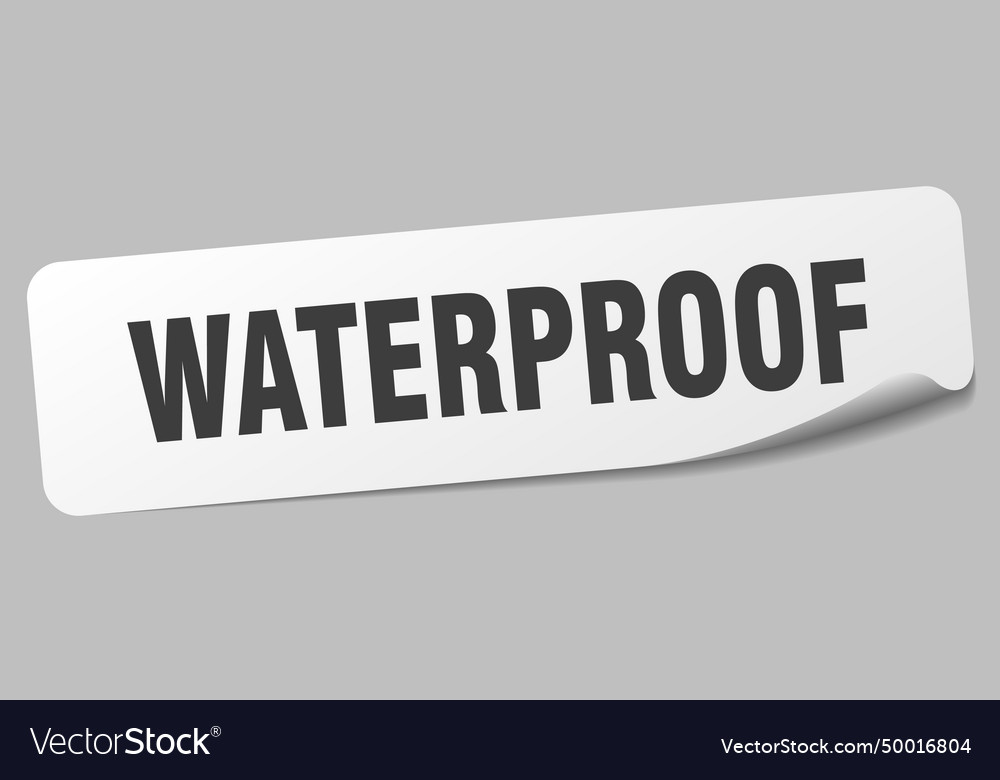 Waterproof sticker label