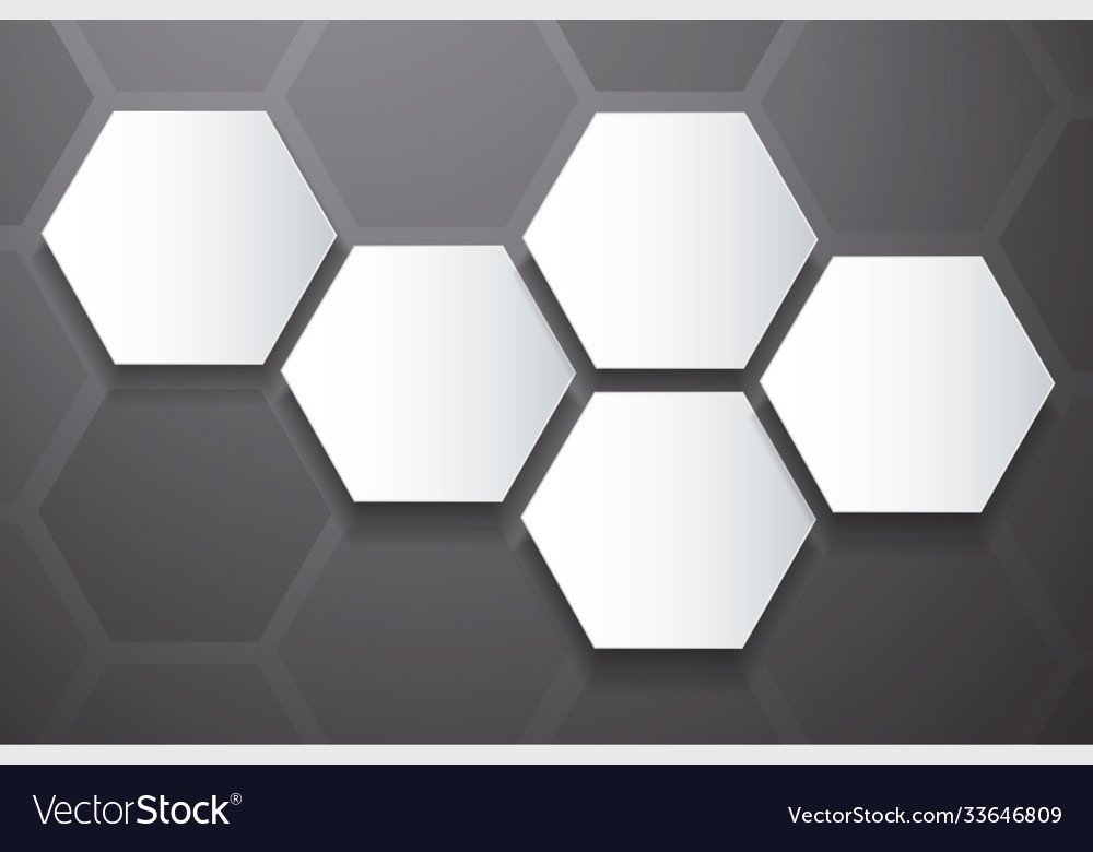 Abstrakte schwarze Bienen Hive Hexagon und Raum