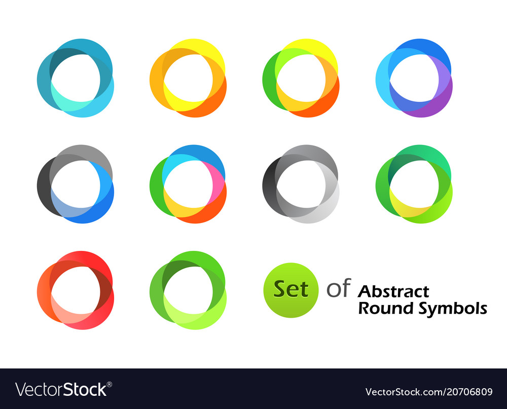 Abstract round symbols