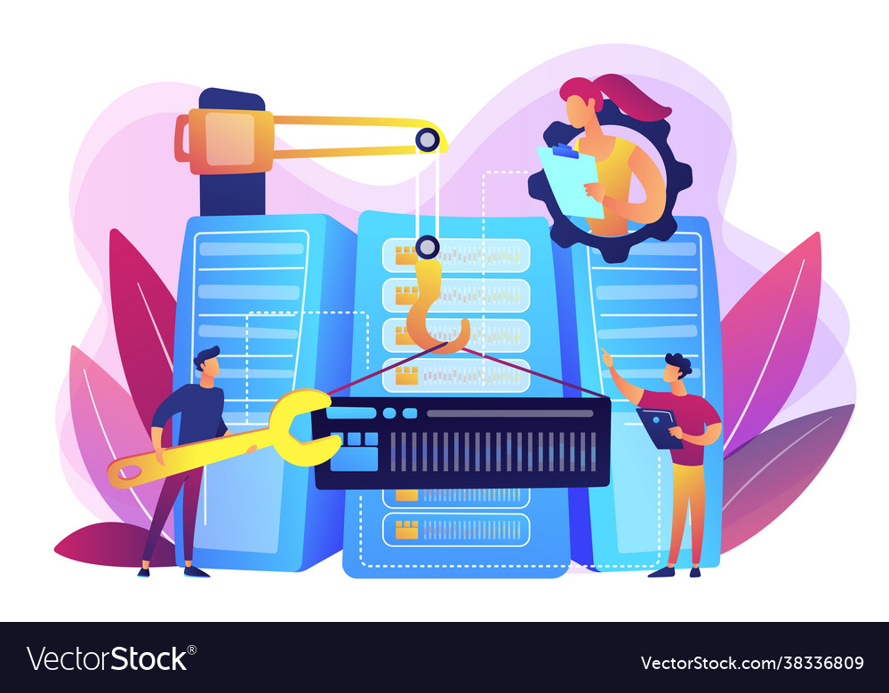 Big Data Engineering Concept Royalty Free Vector Image Big Data Engineering Concept Royalty Free Vector Image