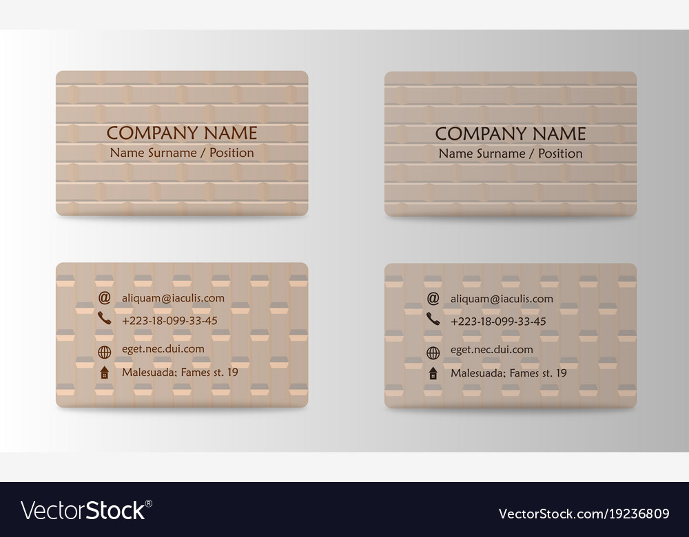 Colorful visit card for business in individual