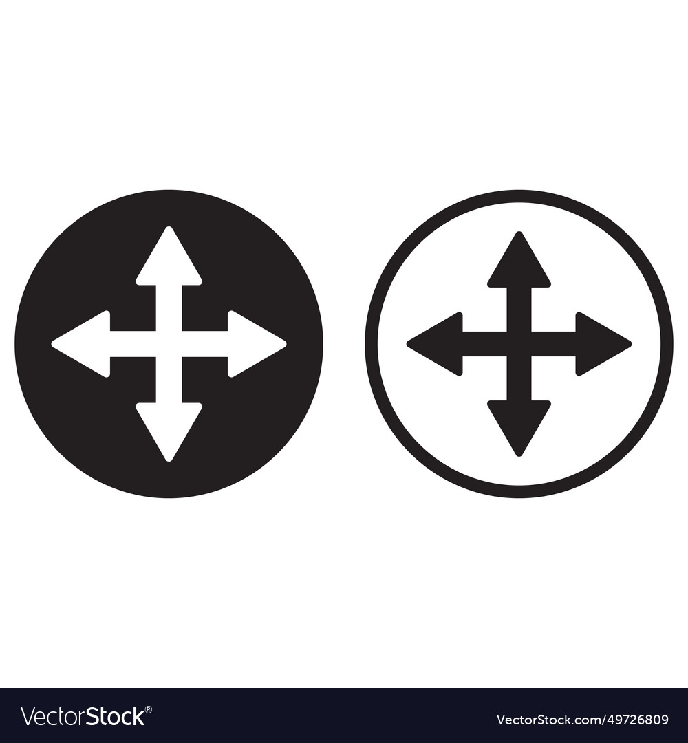Drag and drop icon set in two styles isolated vector image Drag and drop icon set in two styles isolated