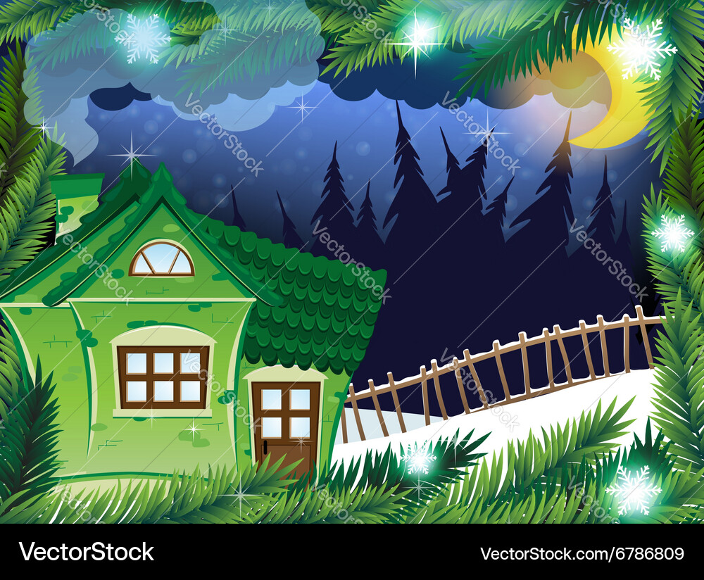 Forest house Royalty Free Vector Image - VectorStock