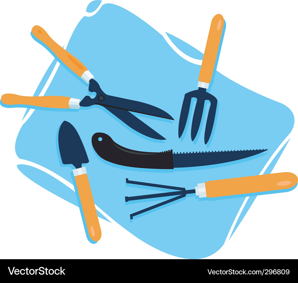 Gardening tools Royalty Free Vector Image - VectorStock