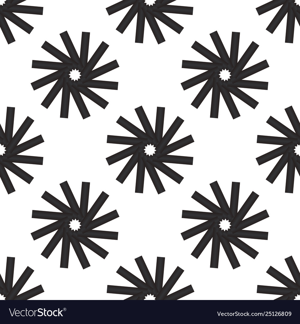 Geometric abstract pattern from repetitive shapes