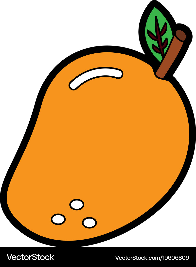 Mango fruit icon image Royalty Free Vector Image