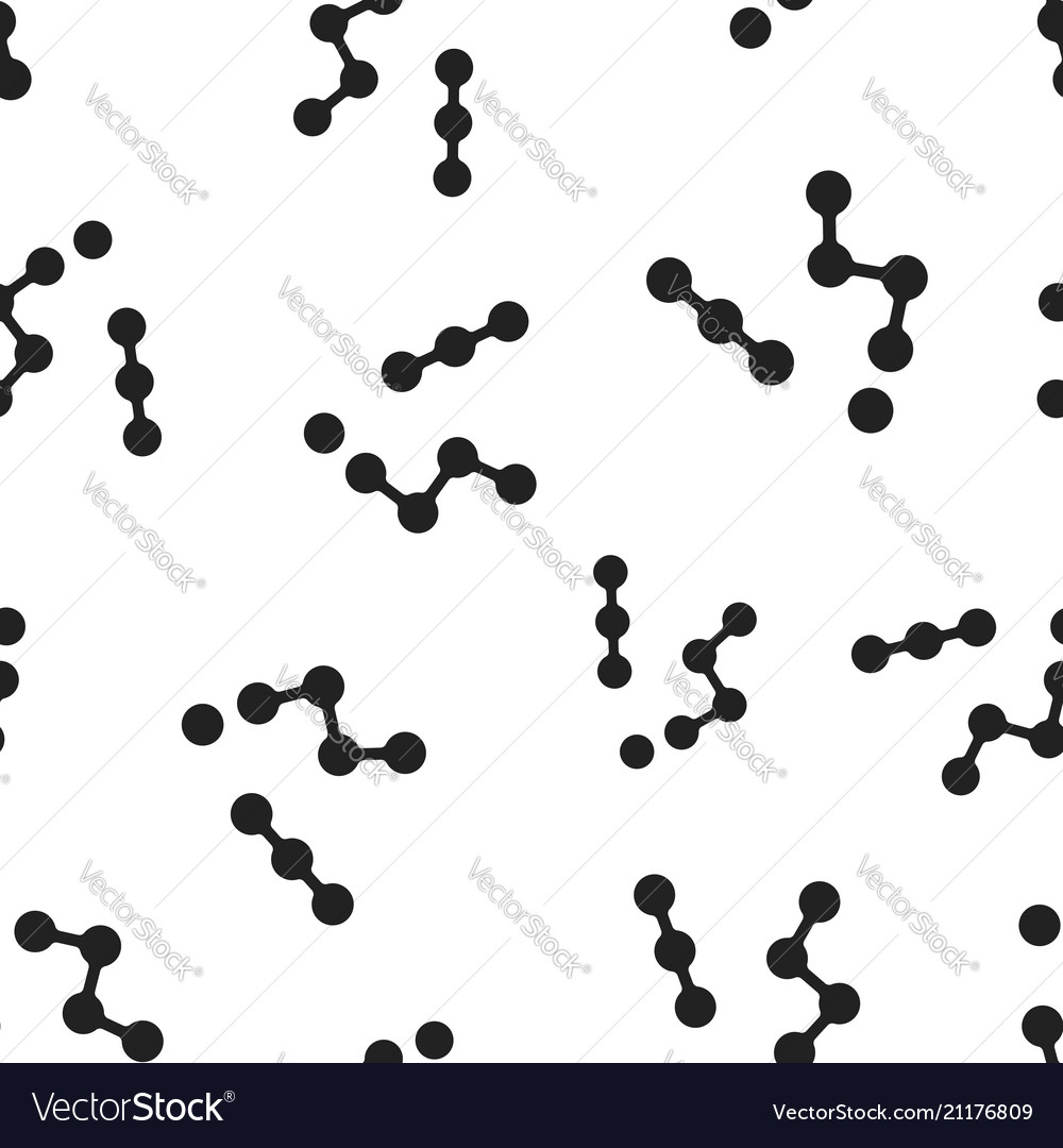 Molecule structure icon seamless pattern vector image Molecule structure icon seamless pattern