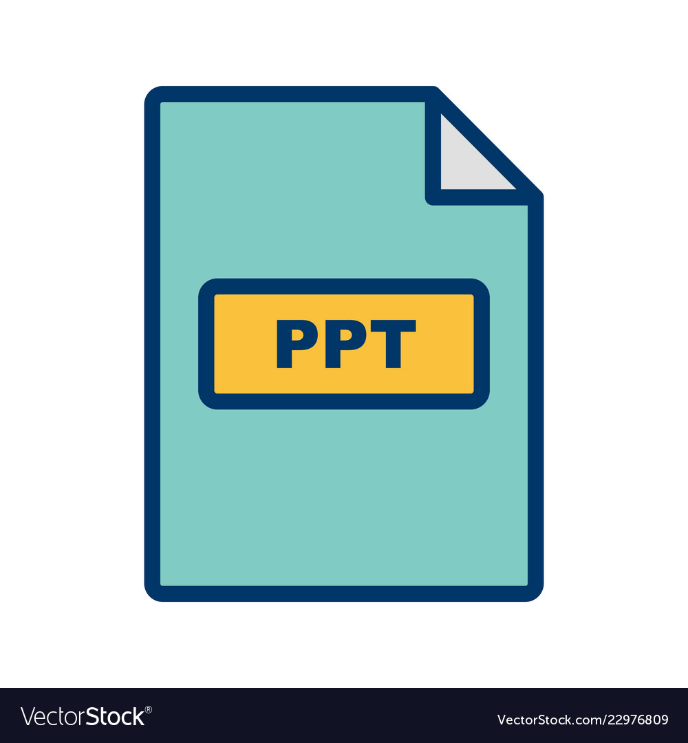 ppt icon royalty free vector image vectorstock