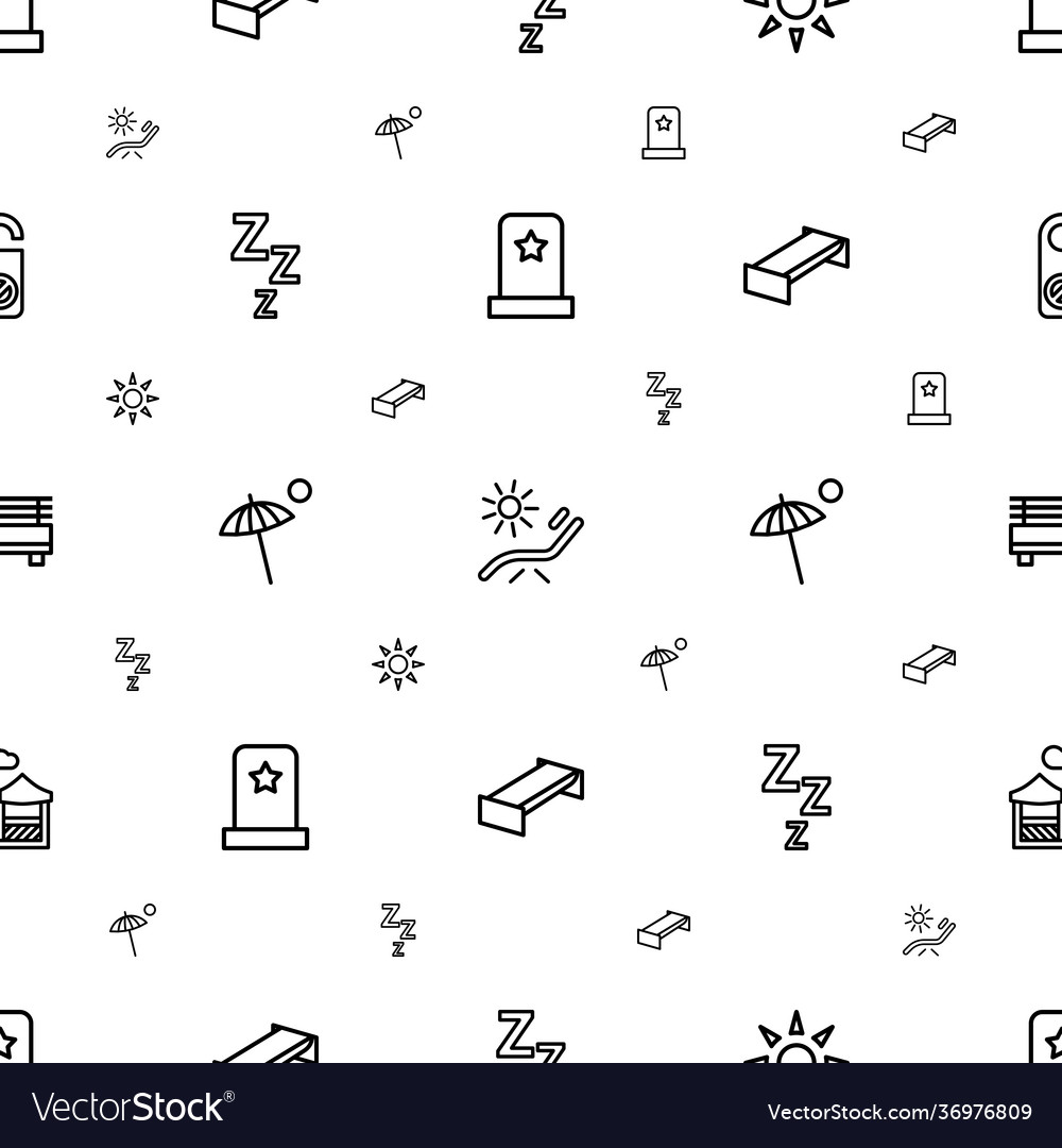 Rest icons pattern seamless white background