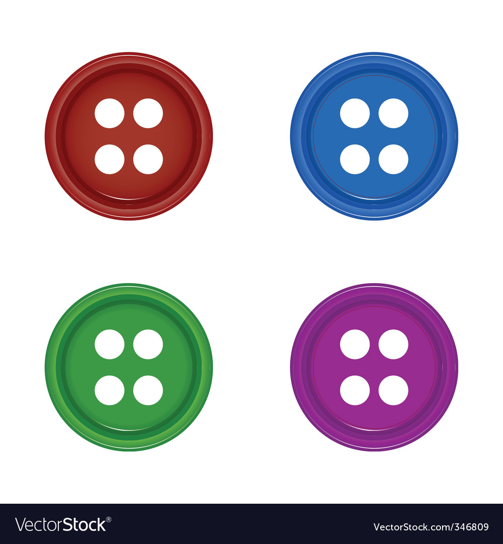 Download Shirt buttons Royalty Free Vector Image - VectorStock