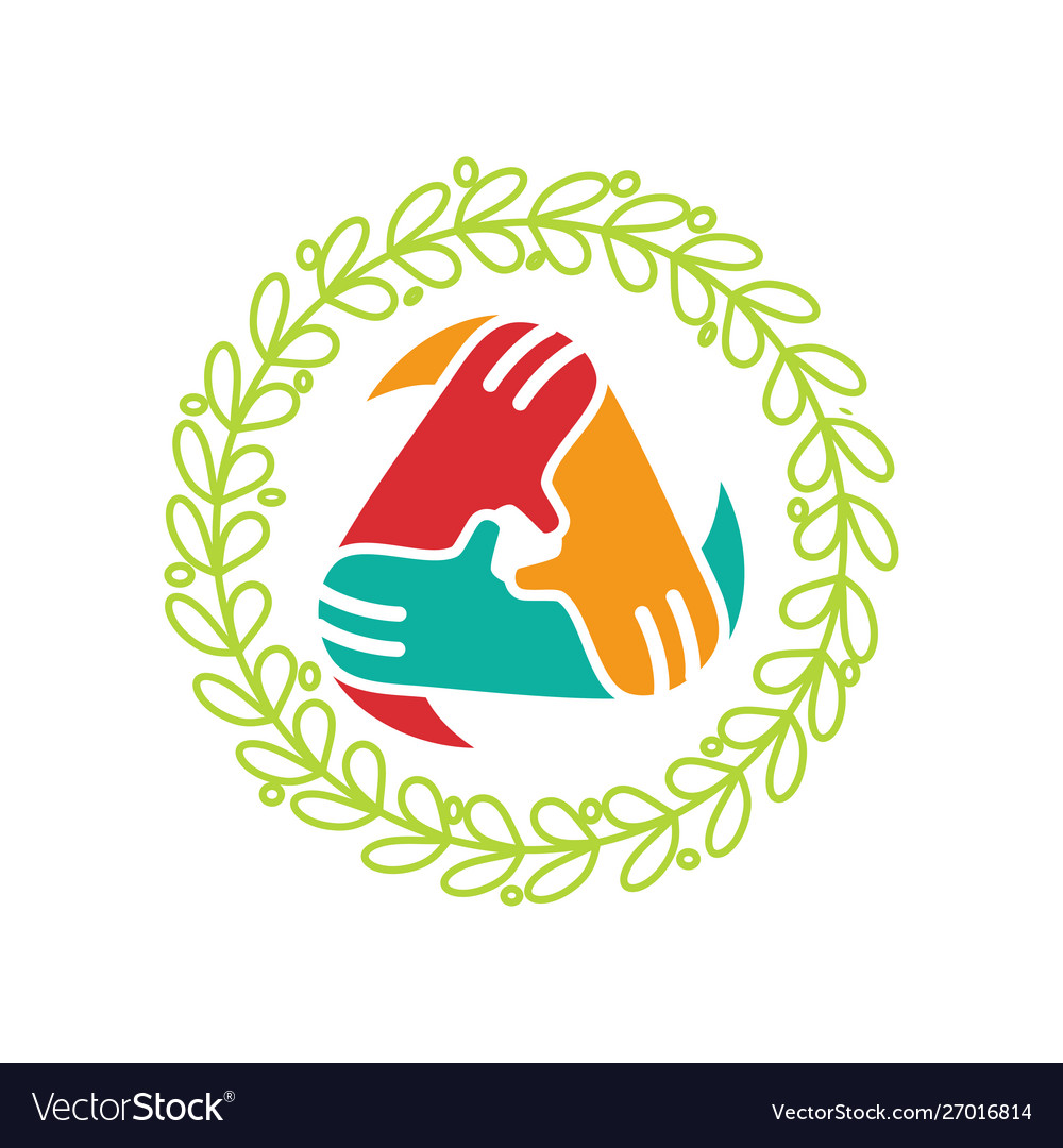 Commitment teamwork together business logo