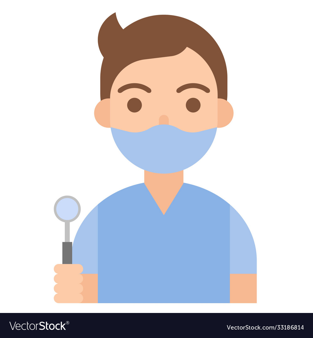 Dentist icon profession and job