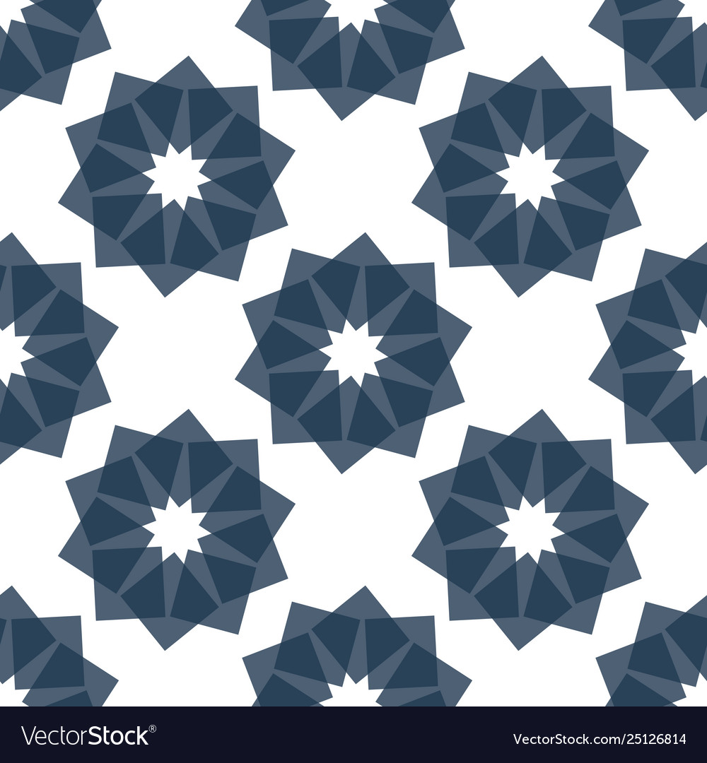 Geometric abstract pattern from repetitive shapes