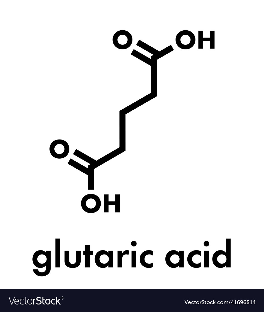 Glutaric acid molecule organic dicarboxylic