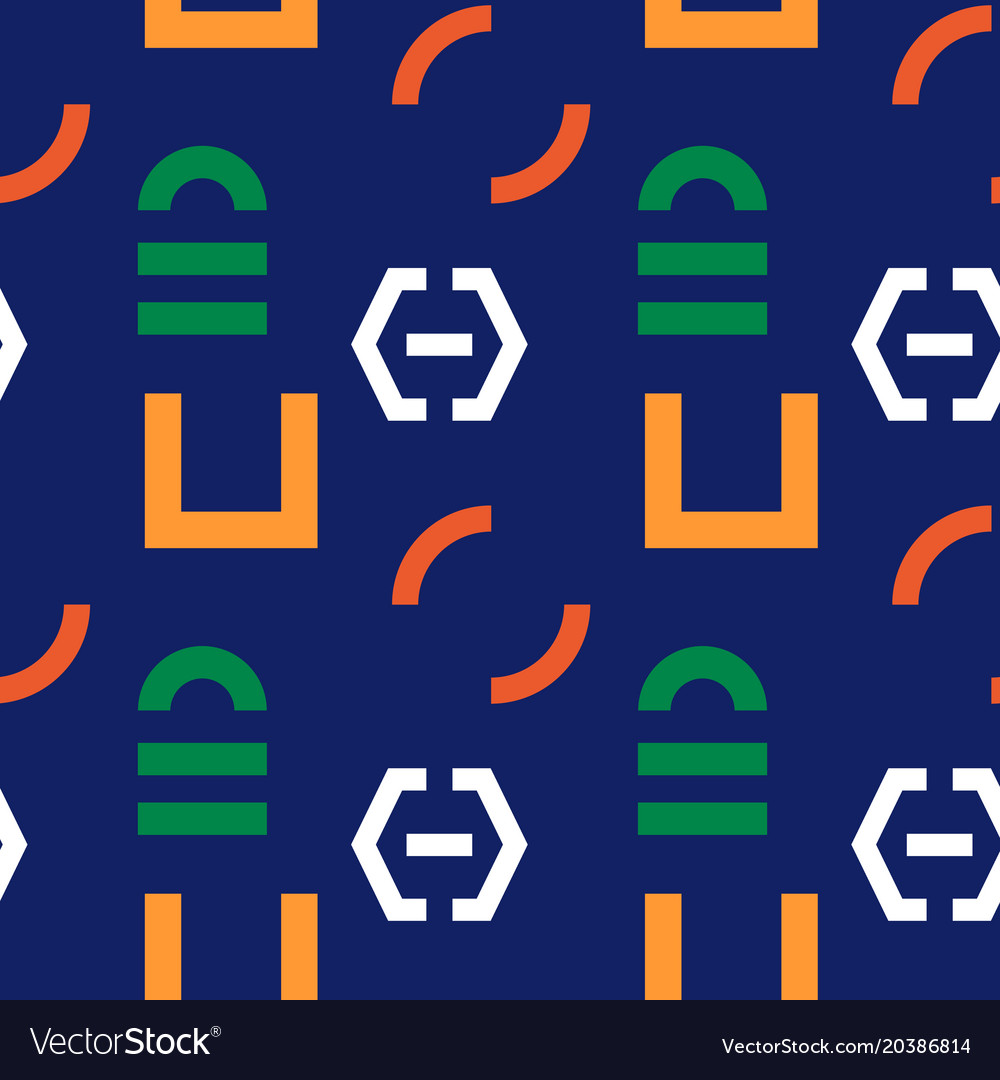 Interlock graphic seamless pattern