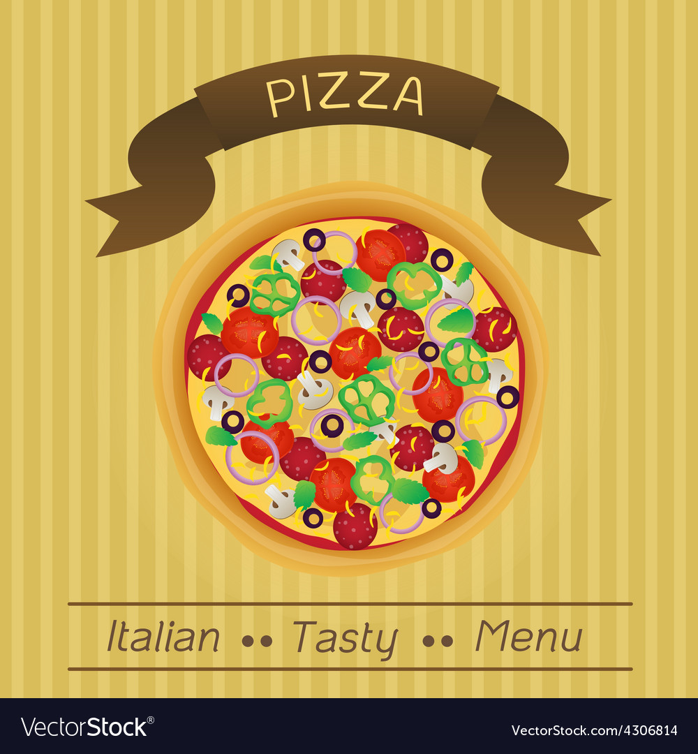 Italian tasty pizza menu