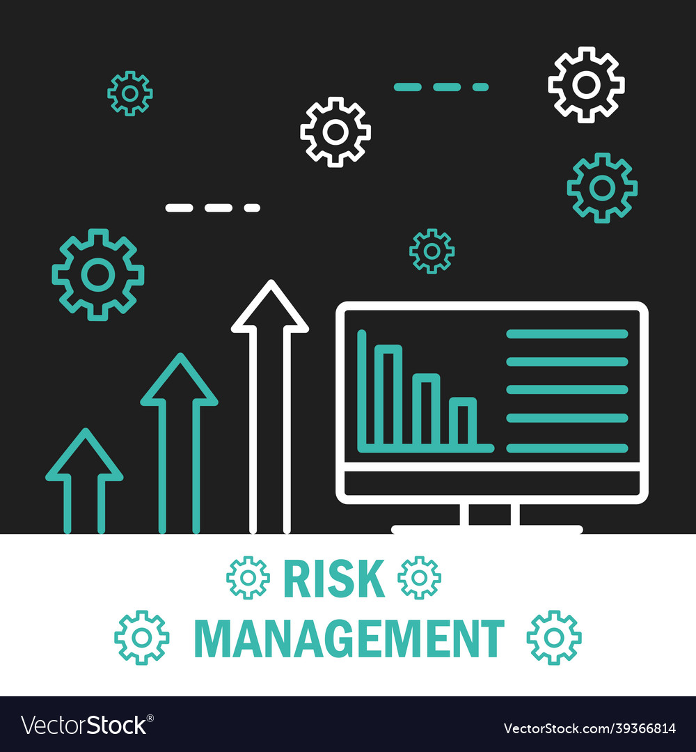 Risk management analysis Royalty Free Vector Image