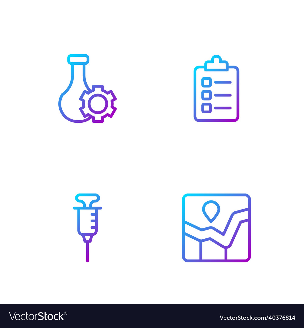 Set line graph chart infographic syringe test vector image Set line graph chart infographic syringe test